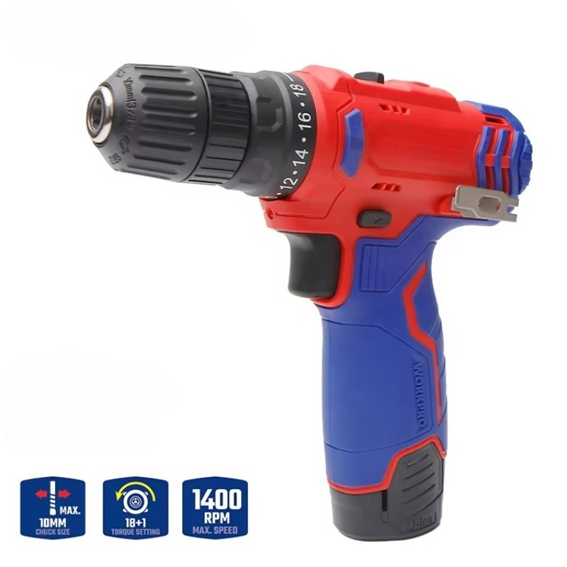 Power Tools Drill - Trapano a Batteria 12V 10mm, Utensile