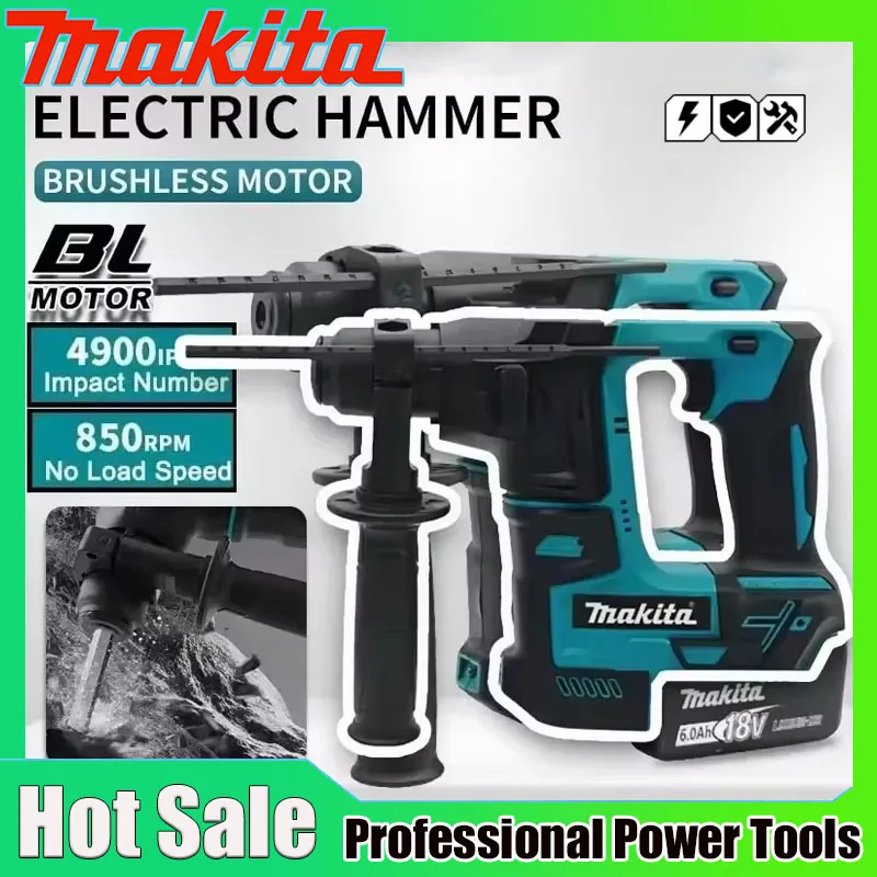 Power Tools Hammer - Martello Elettrico Senza Spazzole Makita, Trapano