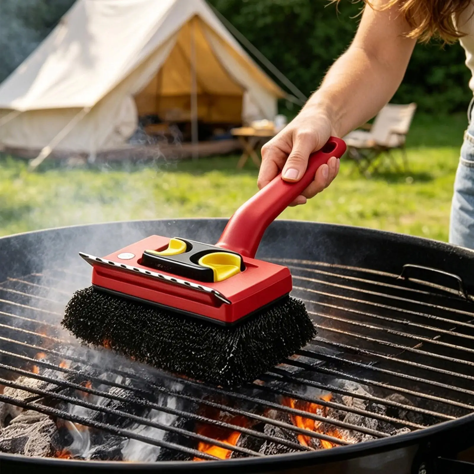 Power Tools Use - Spazzola Elettrica per Griglia con Manico