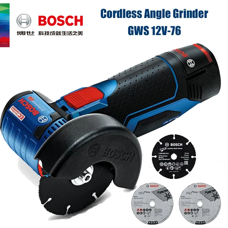 Power Tools Machine - Bosch GWS 12V-76 Professional Smerigliatrice Angolare
