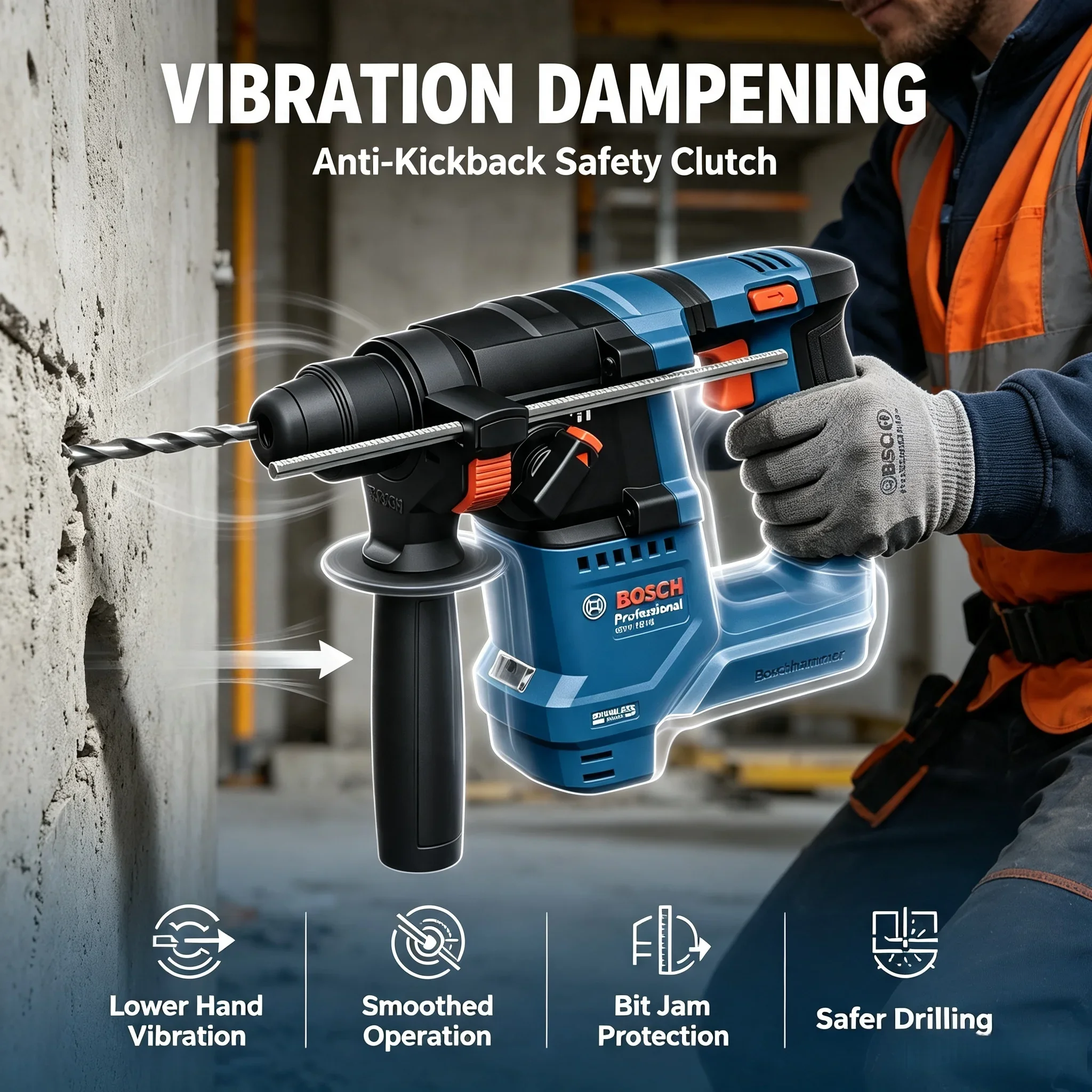 Power Tools Hammer - Martello Rotante a Batteria Bosch GBH