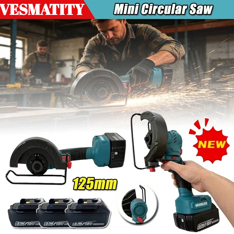 Power Tools In Construction - Smerigliatrice Angolare da 125mm, Utensile Elettrico