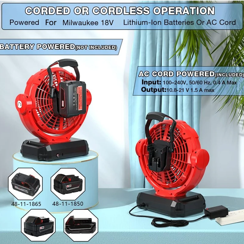 Ventilatore senza fili per Mil - Power Tools In Construction recensione e prezzo