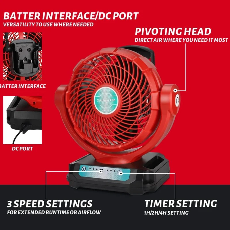 Ventilatore senza fili per Mil - Power Tools In Construction recensione e prezzo