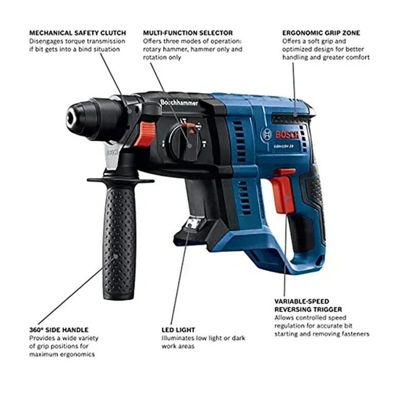 BOSCH GBH 180-LI Martello Perf - Power Tools Hammer recensione e prezzo