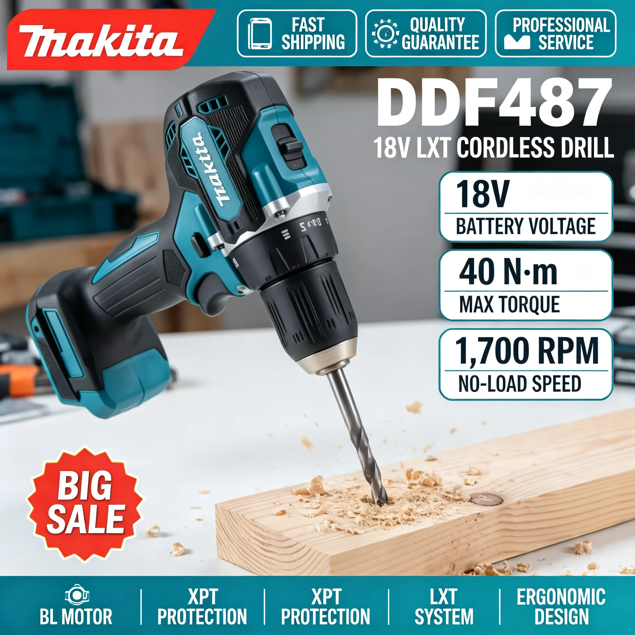 Trapano a batteria Makita DDF4 - Power Tools Online recensione e prezzo